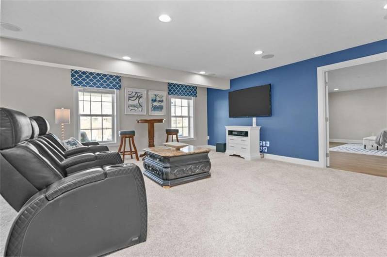Cavernous walk-out, daylight lower level includes a gameroom with media and billiard areas, bedroom, full bath and huge storage room!