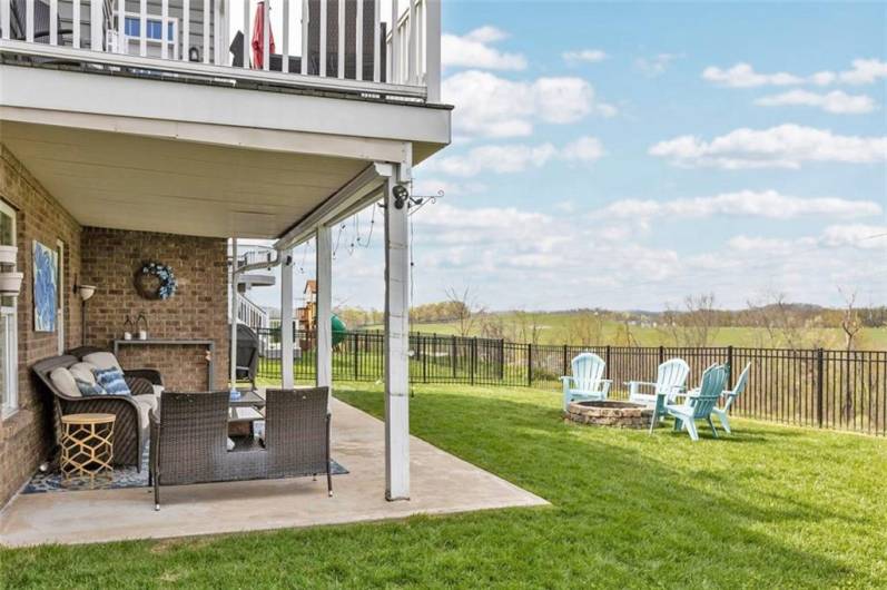 Enjoy a beverage and s'mores under the stars...