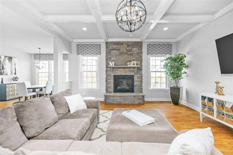 Gather family and friends to watch your favorite team or snuggle in front of the fireplace on movie night!