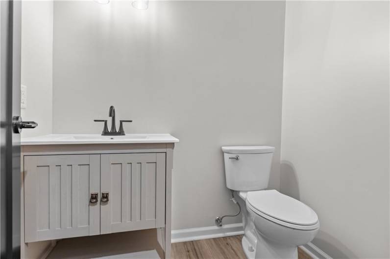half bath in basement