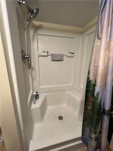 Basement Shower with seats