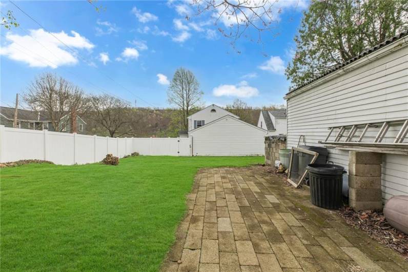 Fenced in Yard