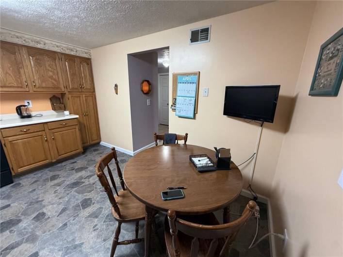 Room for a table and chairs in your kitchen.