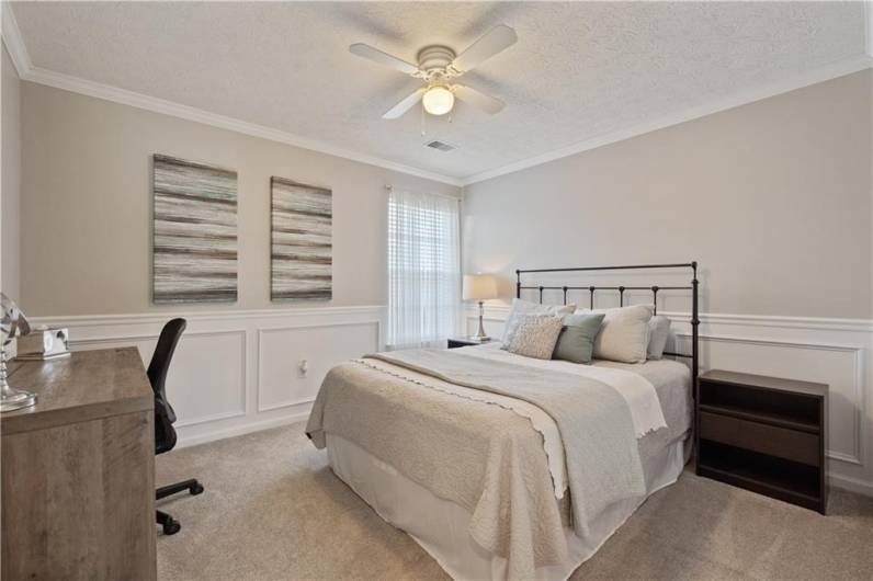 This one even has wainscoting & crown molding...