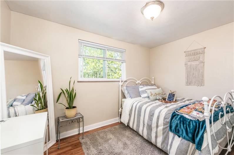 Bedroom #2 is also a nice size and it also has the hardwood floors.