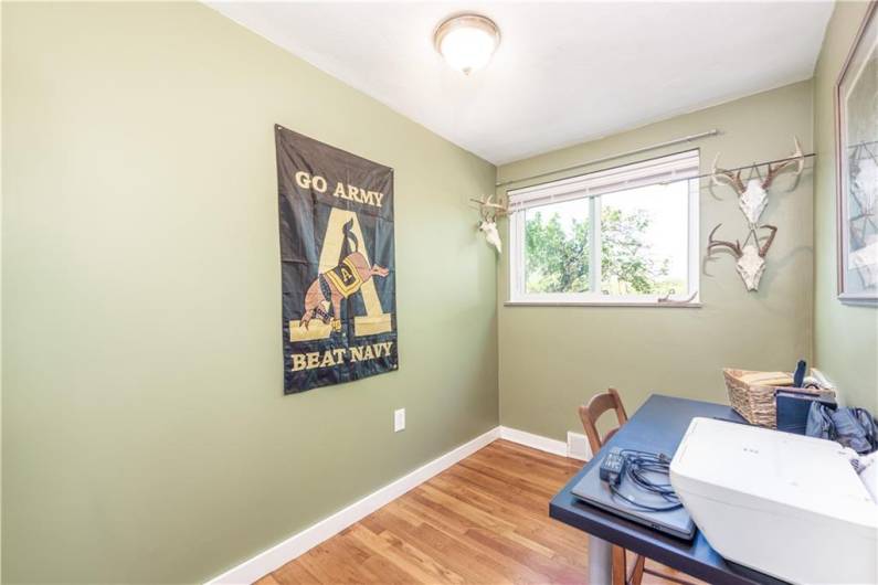 Bedroom #3 is currently used as an office area.
