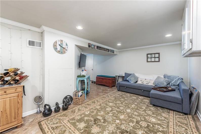 Lower level game room.