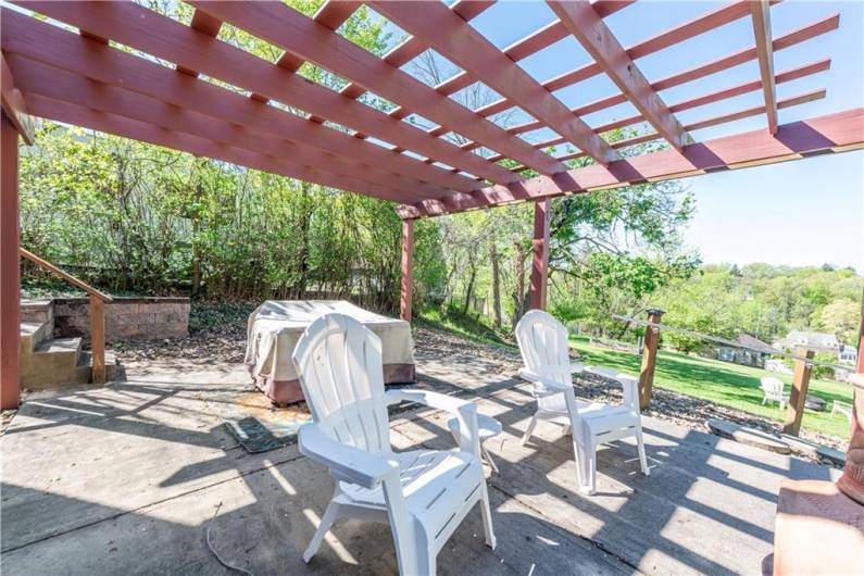 The back patio.