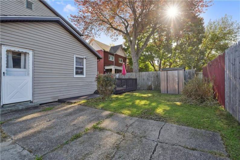 2 off street parking spots and a great size deck!