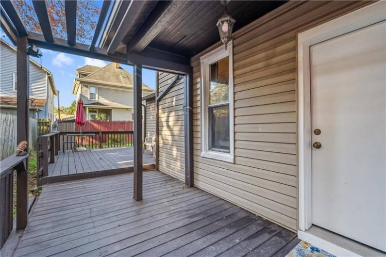 Covered patio!