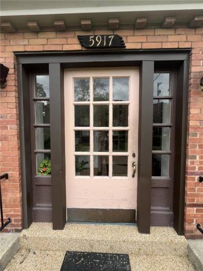 front door to building