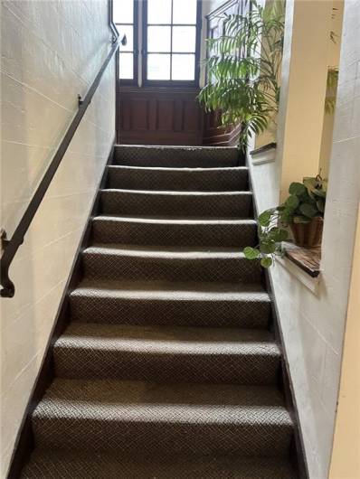 steps to second floor