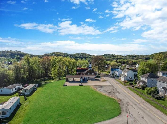 Aerial View Vacant Lot Included