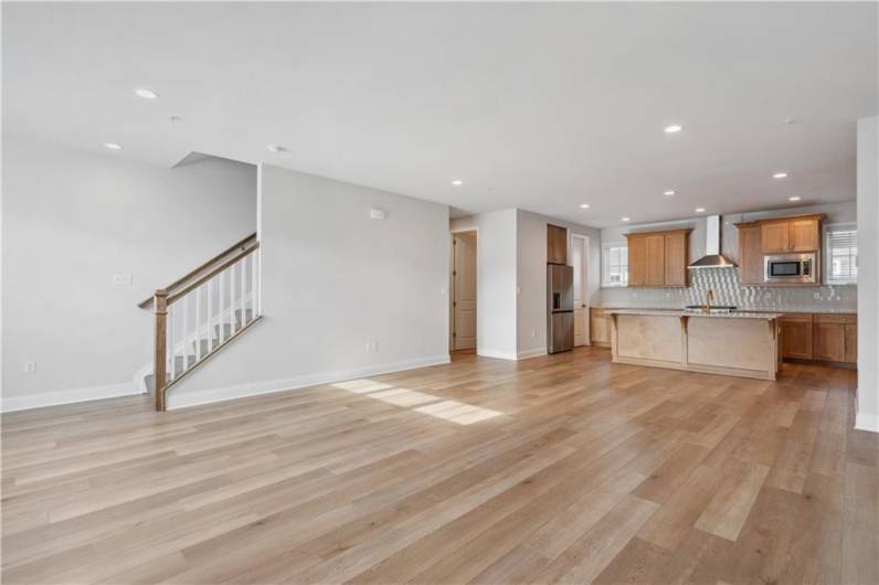 Main floor Living room/kitchen