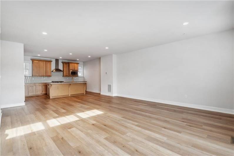 Main floor Living room/kitchen