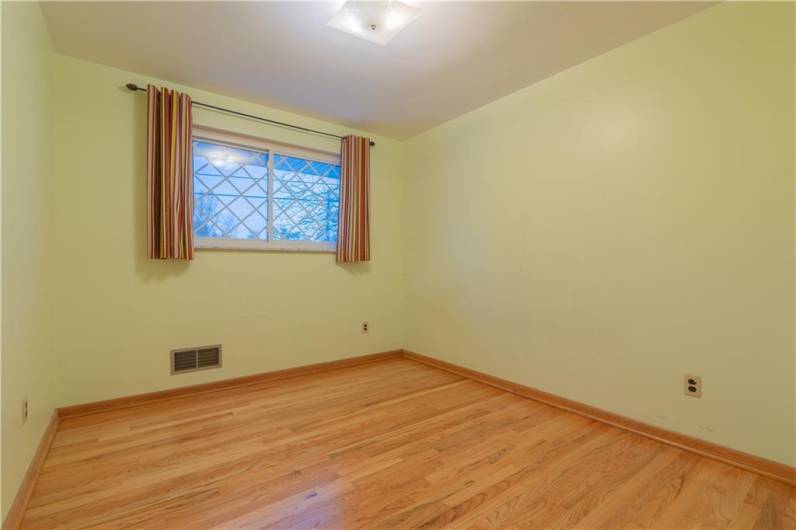 The third bedroom is also located at the front of the house.