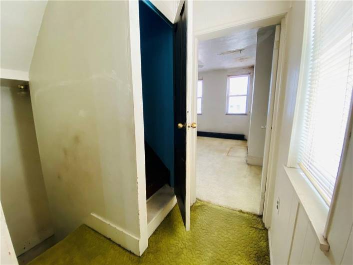 Third floor bedroom hallway
