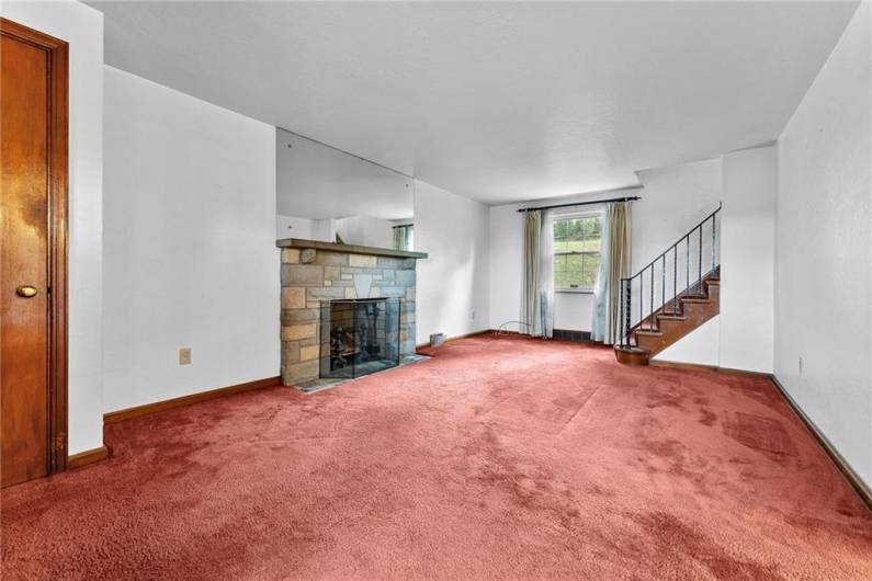 An inviting living room with plenty of furniture space