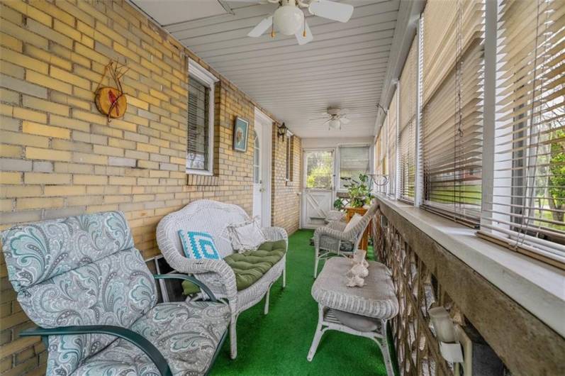 Enclosed Porch off Dining Room