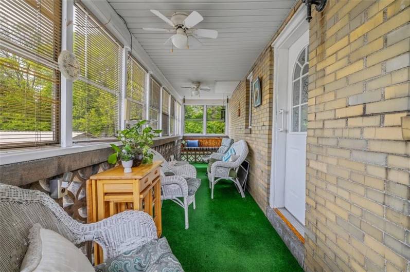 Enclosed Porch off Dining Room