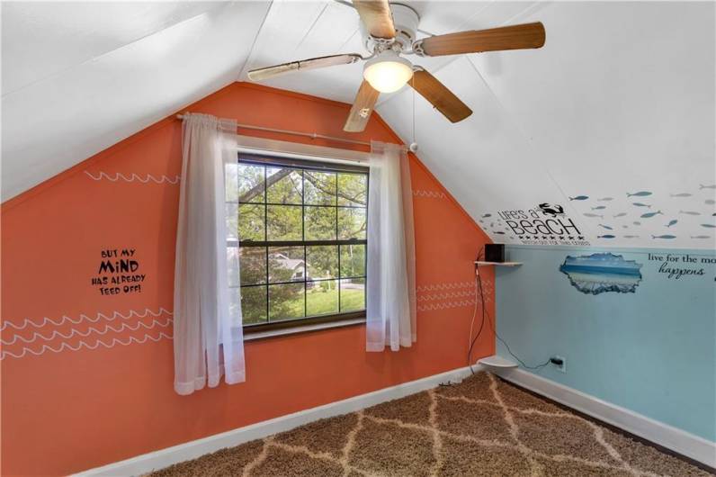 The office space is just one of the many flex spaces throughout this home...