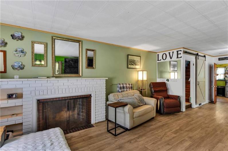 The woodburning fireplace is a charming feature that you'll especially appreciate during our cold Pennsylvania winters!