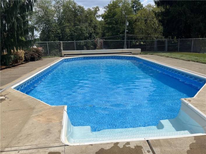 Enjoy this summer in the heated inground pool!