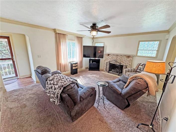 The living room.