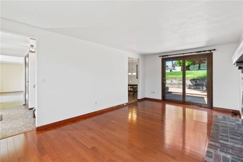 Family room off kitchen