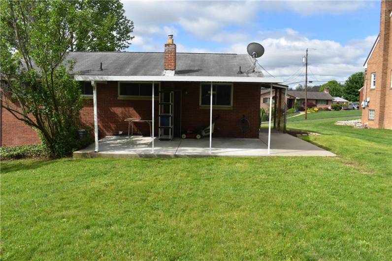 Covered Cement Patio