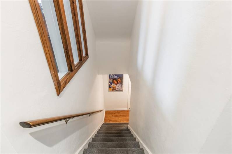 Entrance to upper level