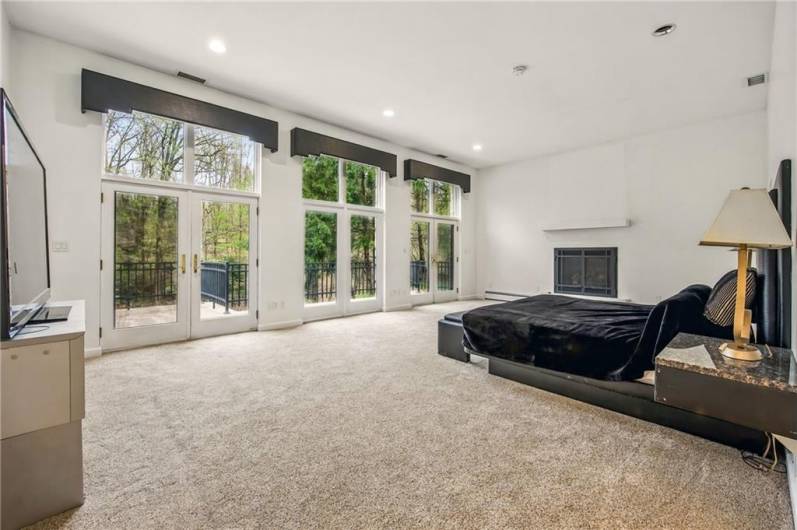Experience ultimate convenience and luxury in this first-floor primary bedroom, boasting the unique advantage of dual en suite bathrooms & separate luxurious dual full room closets.