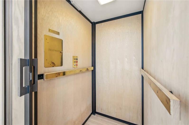 Convenient elevator for floor to floor travel sans stairs
