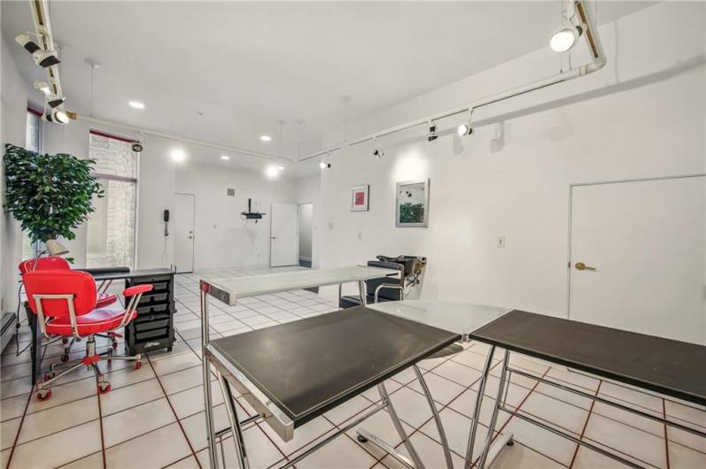 Luxury living- have your salon staff come to your private studio for ultimate convenience. Or transform to an art studio or other creative space.