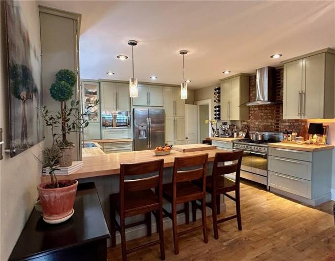 View of the Kitchen from the dining area