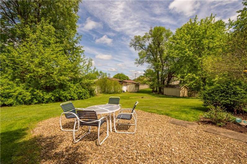 Rear Patio for Relaxing or Hosting Your Next BBQ with Family and Friends