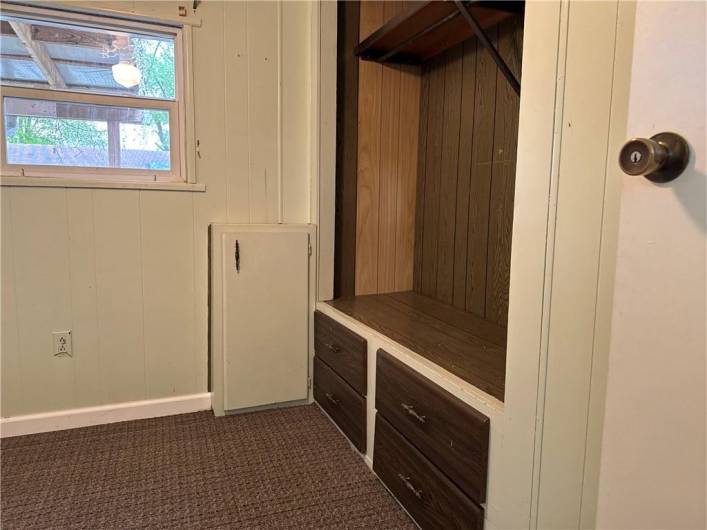 bedroom view 2 with built-ins