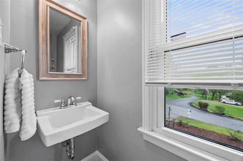 Powder bath on main floor for guests