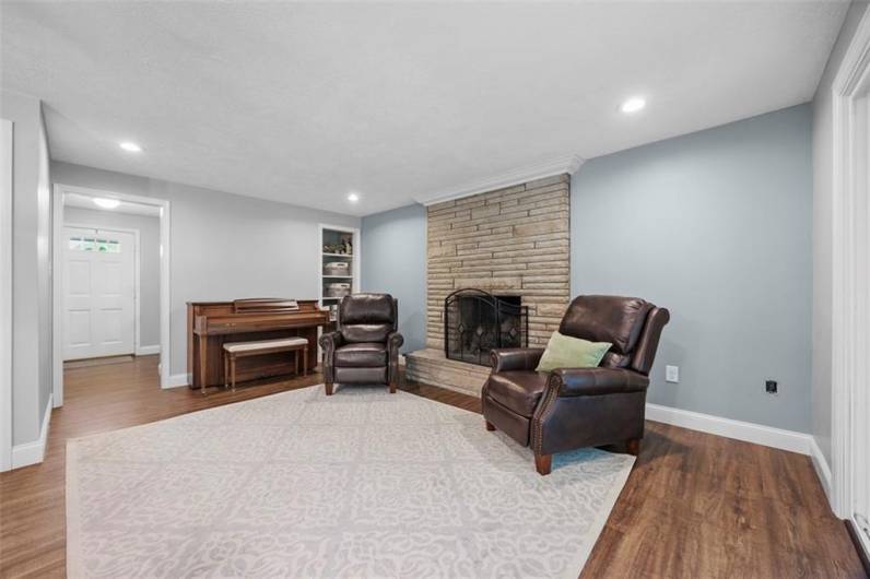 Family room open to dining and Kitchen