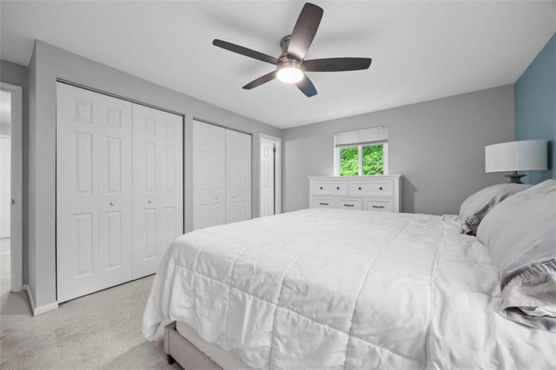 Spacious enough for a king bed and larger dressers