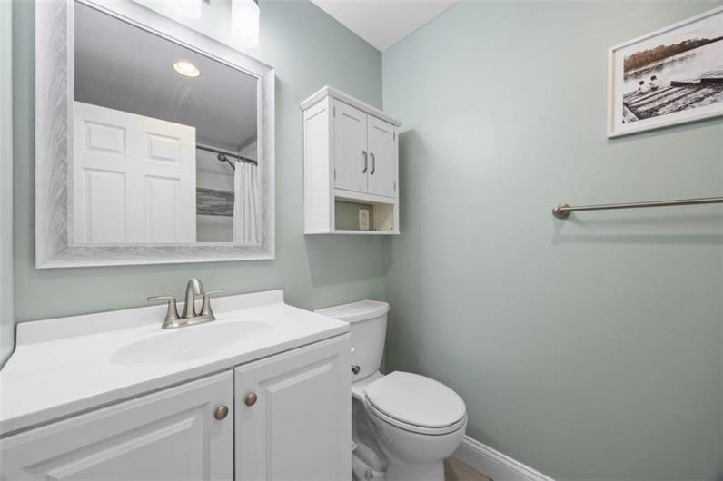 Hall bath freshly remodeled