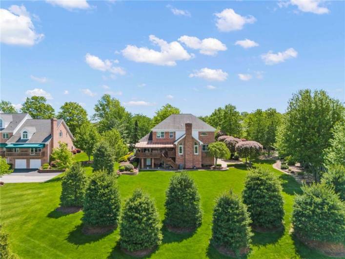 Aerial View Rear Yard 1006 Sheriffs Court