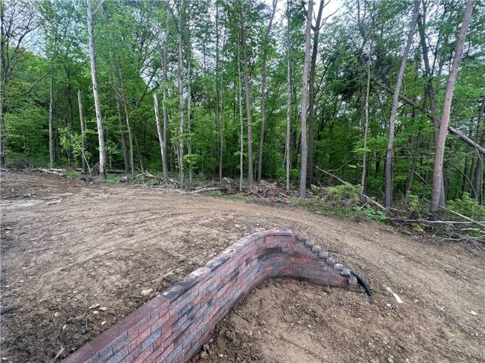 Conservation space lining private backyard, large side yard not pictures