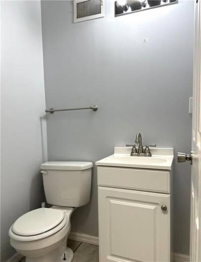 Main Floor Half Bath off Hallway