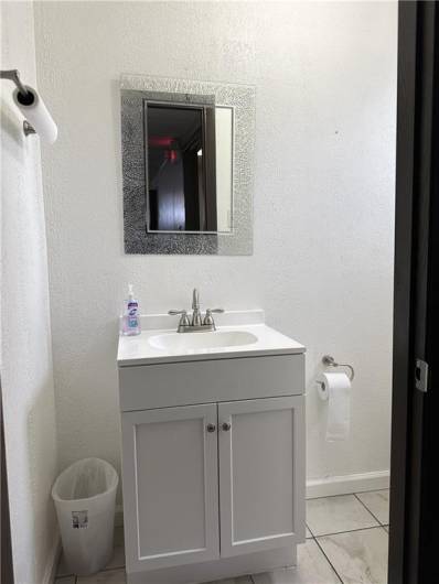 Upper Level, Updated Half Bath