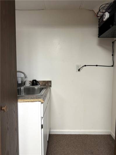 Sink / Cabinet / Kitchen/Closet off Upper Unit Meeting Room.