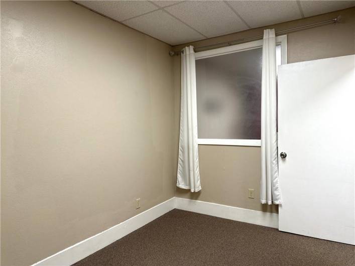 Main Floor Office #2 on Right with Frosted Window Facing Lobby - 8 x 12