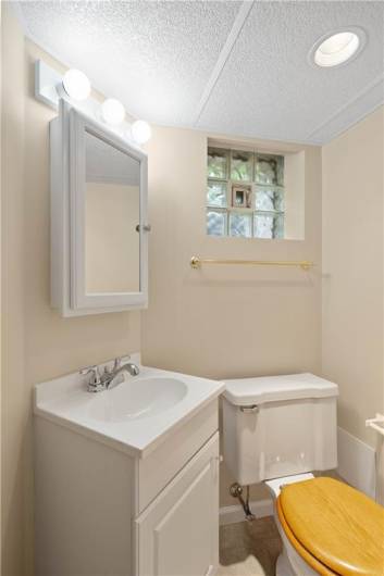 Full bath in basement