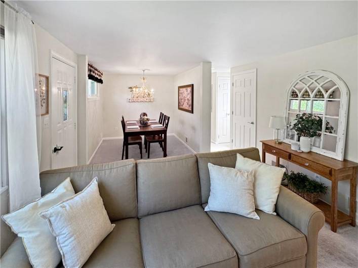 Wall removed from third bedroom to create a formal dining room.