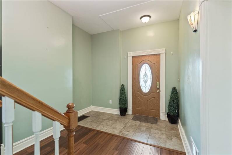 Turned staircase and luxury bamboo flooring